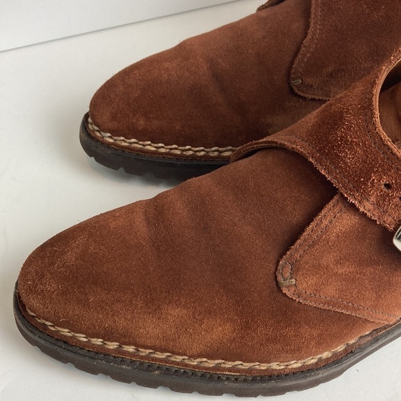 BONTONI Visionario Brown Suede Monk Boot 9.5 Italian Designer Old Money Luxury main image 15